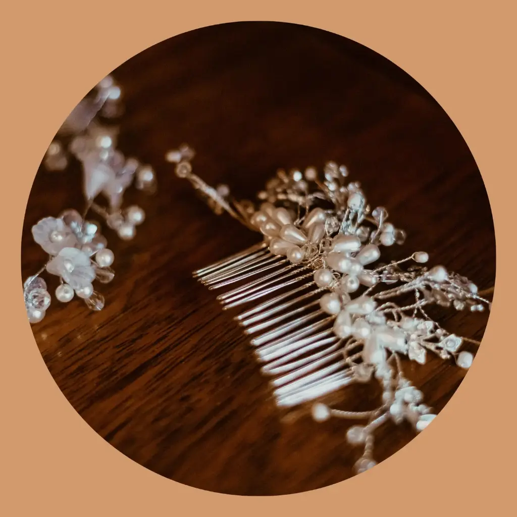 Floral Pearl Hair Comb