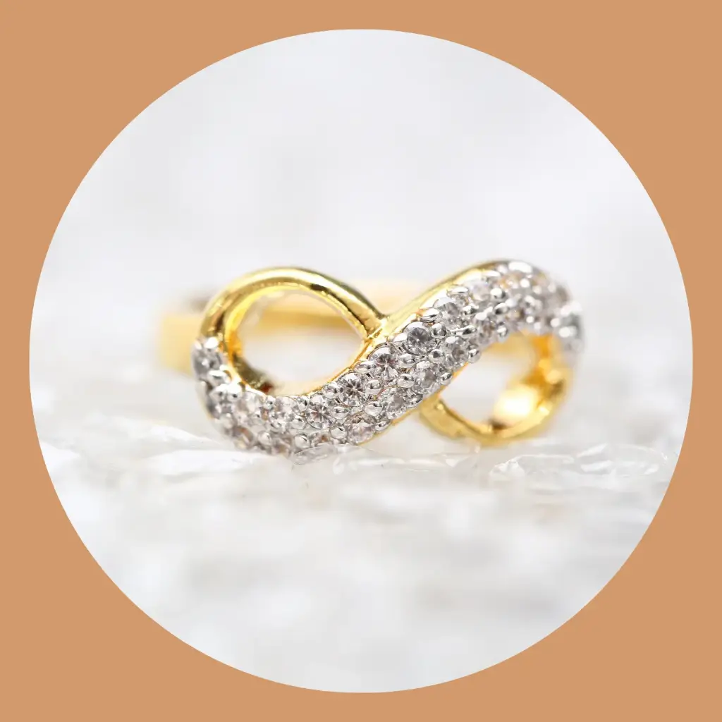 Gold-Plated Infinity Ring