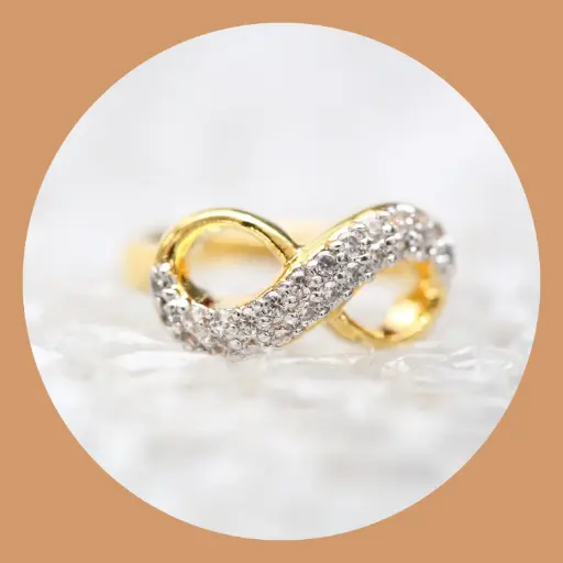 Gold-Plated Infinity Ring