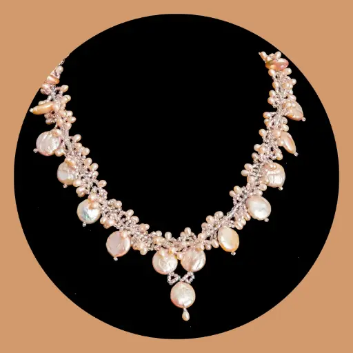 塑膠寶石公主項鍊